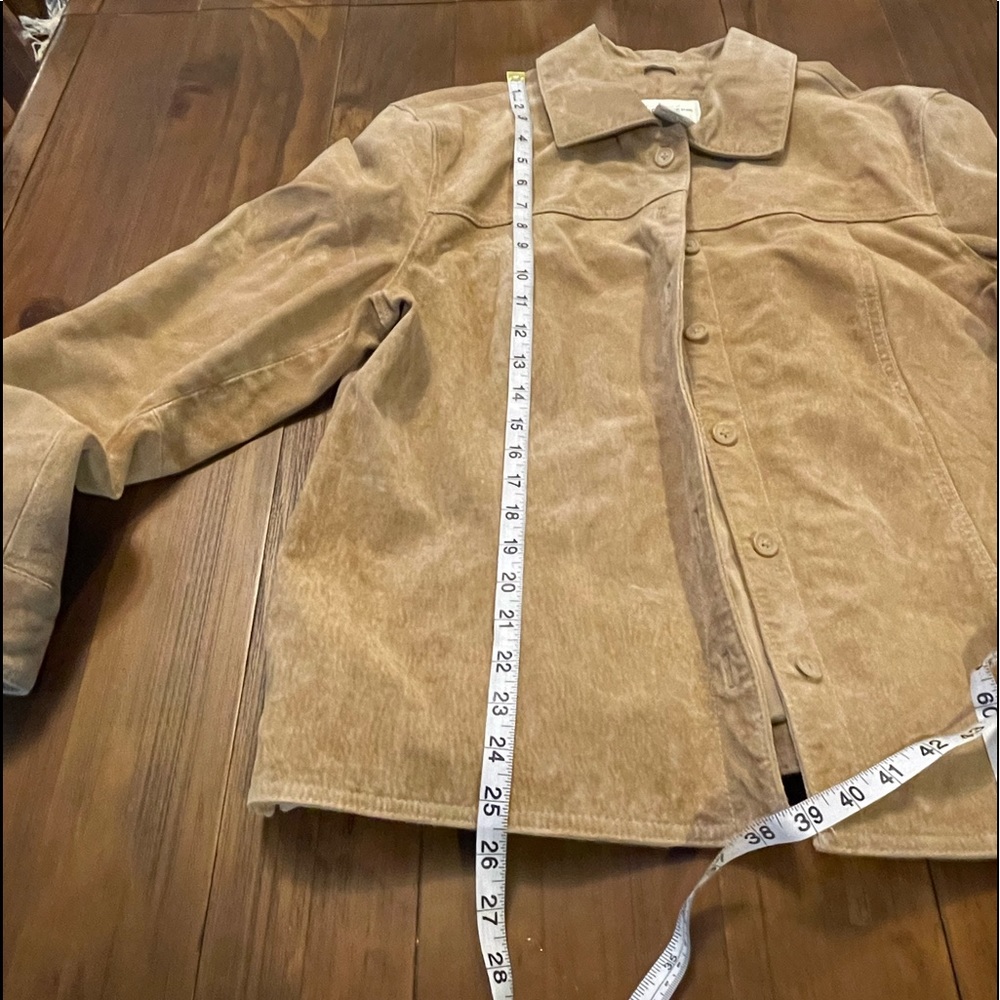 Vintage Cherokee Genuine‎ Leather Suede Coat XL Tan - Picture 16 of 16